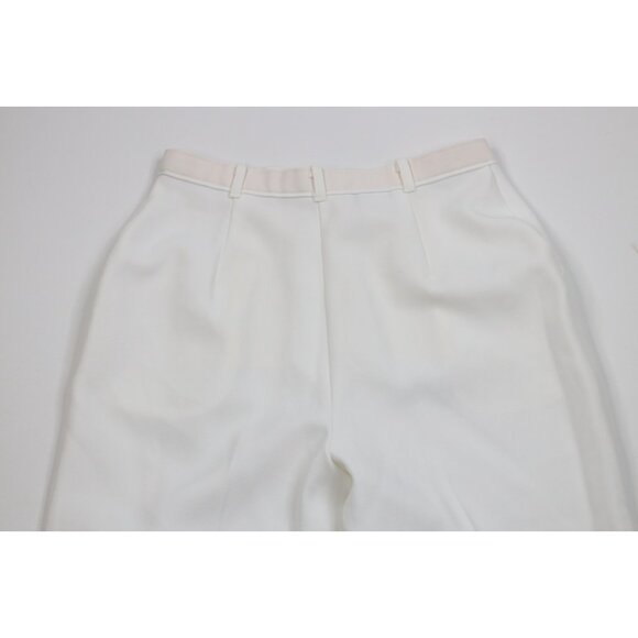 Vintage 70s 80s Levis Womens 28 Relaxed Fit Pleated Knit Chino Pants White USA - Picture 9 of 11